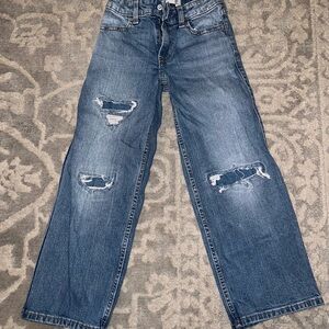 Abercrombie Kids High rise wide leg jeans